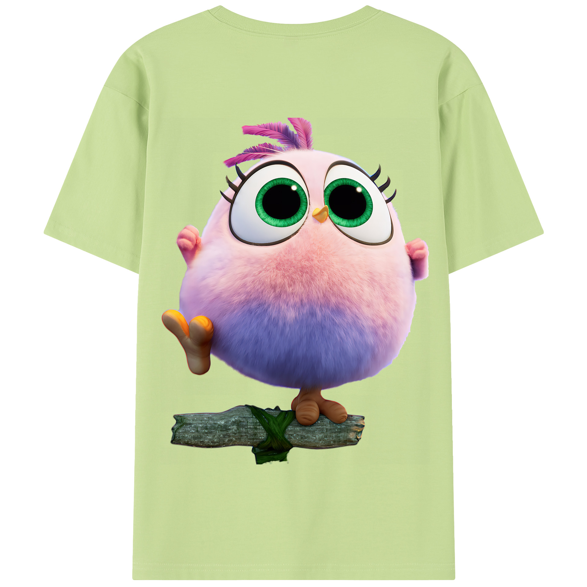 （画像用） Angry Birds アングリーバード 綿100％半袖Tシャツ（背面プリント）